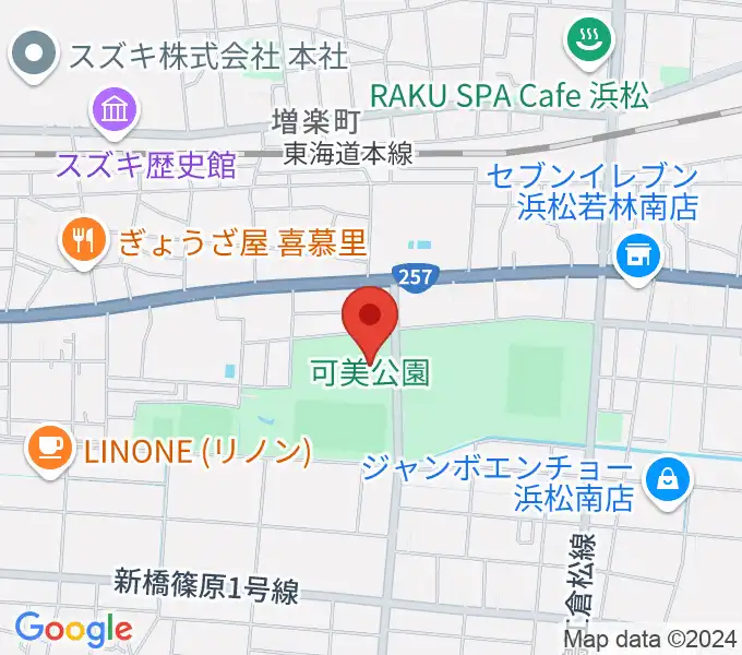 可美公園総合センターの地図