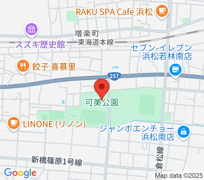 可美公園総合センターの地図