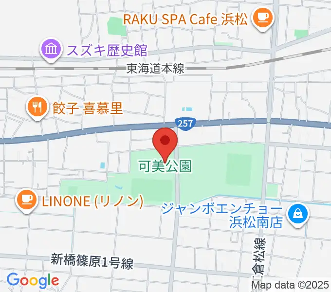 可美公園総合センターの地図