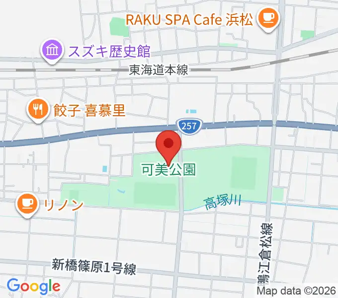 可美公園総合センターの地図