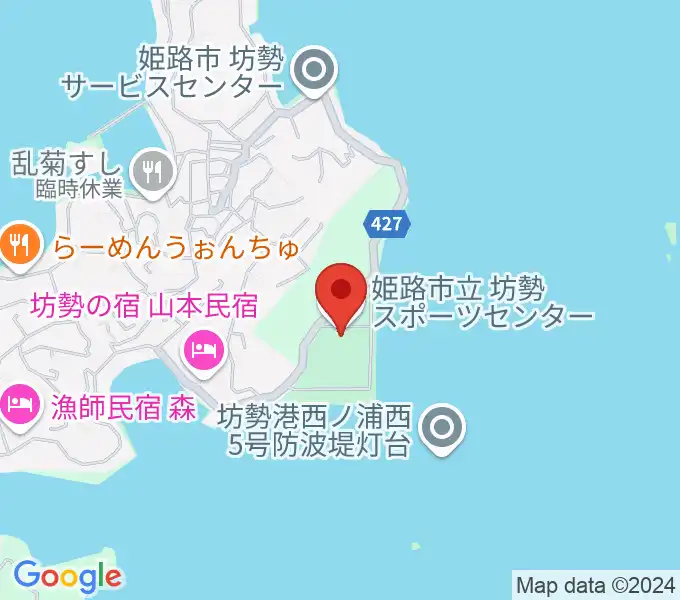 坊勢スポーツセンターの地図