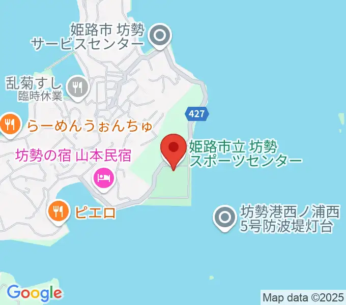 坊勢スポーツセンターの地図