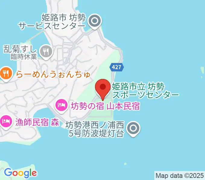 坊勢スポーツセンターの地図