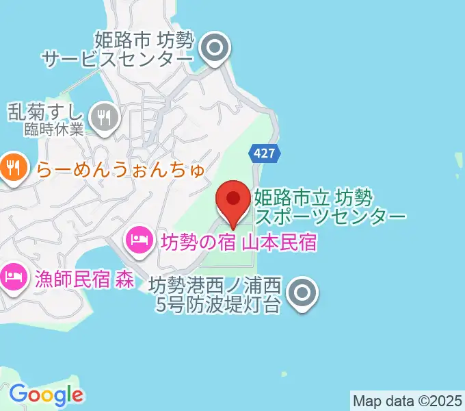 坊勢スポーツセンターの地図