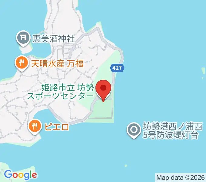 坊勢スポーツセンターの地図