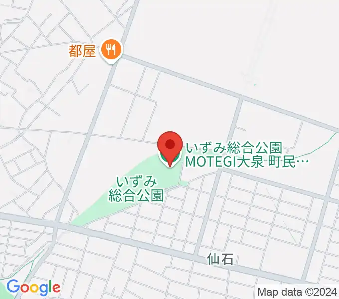 いずみ総合公園MOTEGI大泉町民体育館の地図