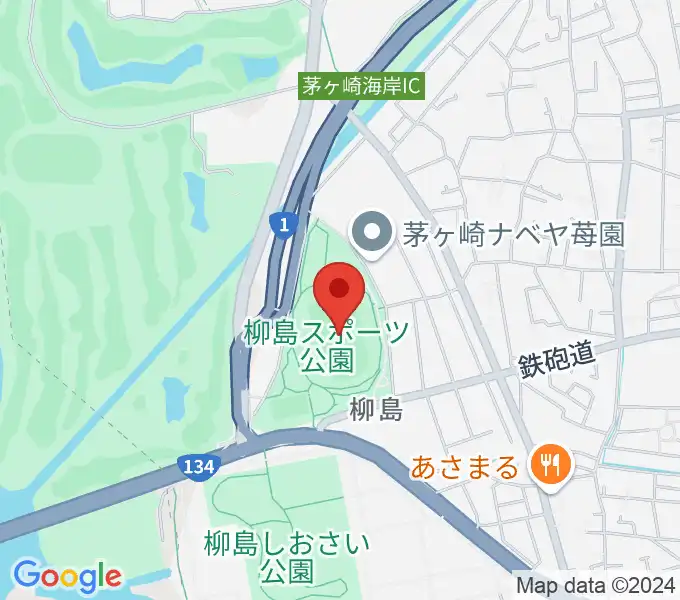 柳島スポーツ公園総合競技場の地図