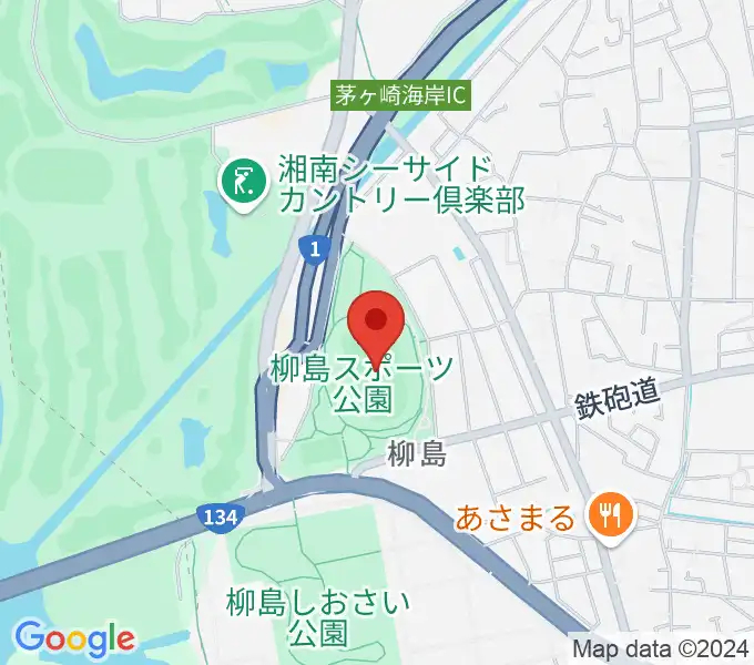 柳島スポーツ公園総合競技場の地図