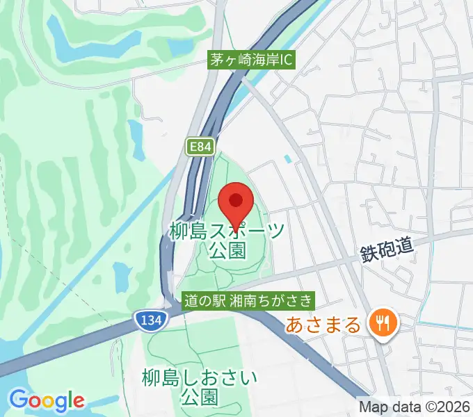 柳島スポーツ公園総合競技場の地図