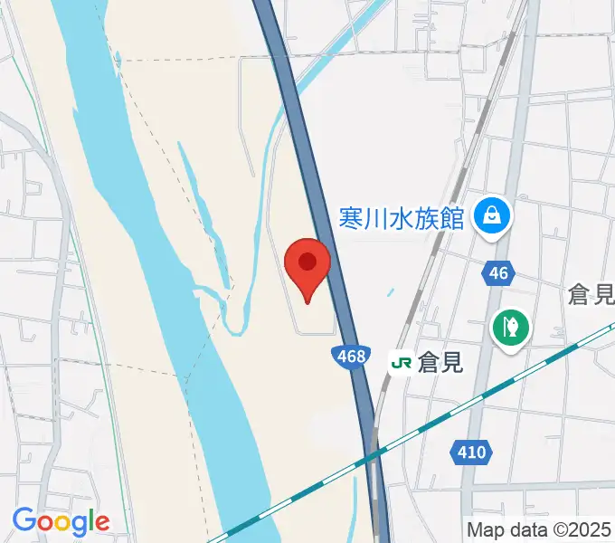 倉見スポーツ公園野球場の地図