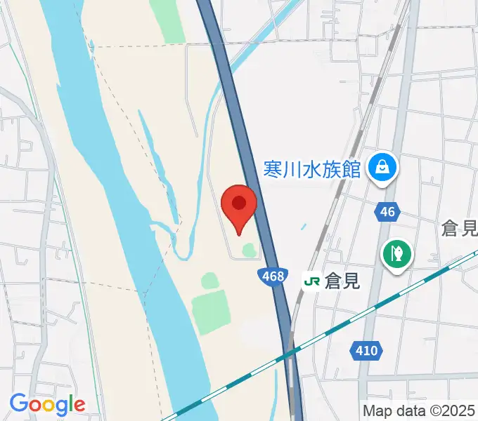倉見スポーツ公園野球場の地図