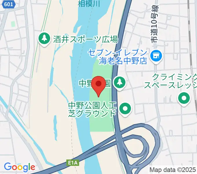 中野多目的広場の地図