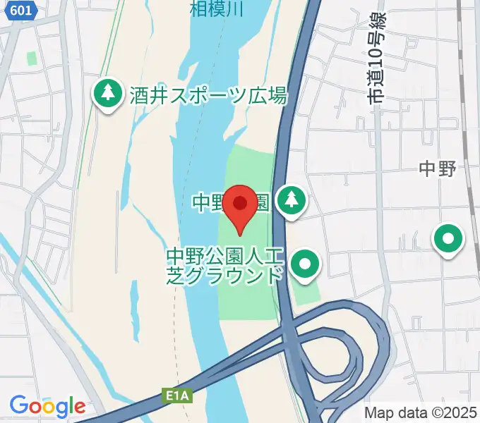 中野多目的広場の地図