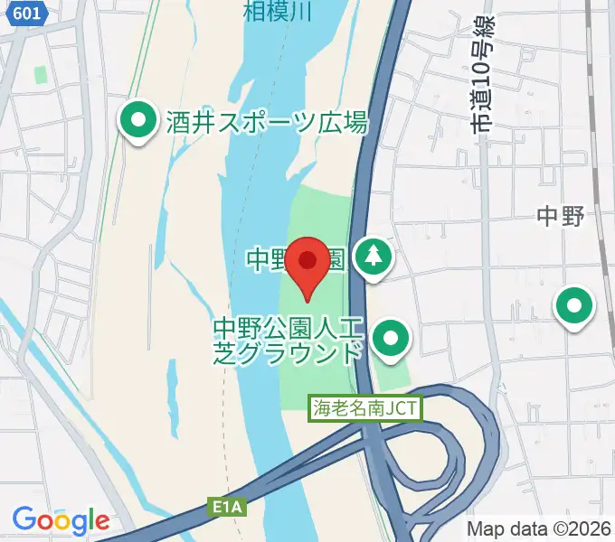 中野多目的広場の地図