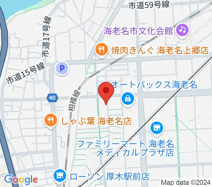 えびな市民活動センタービナスポの地図