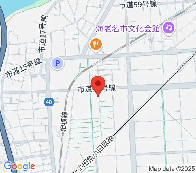 えびな市民活動センタービナスポの地図