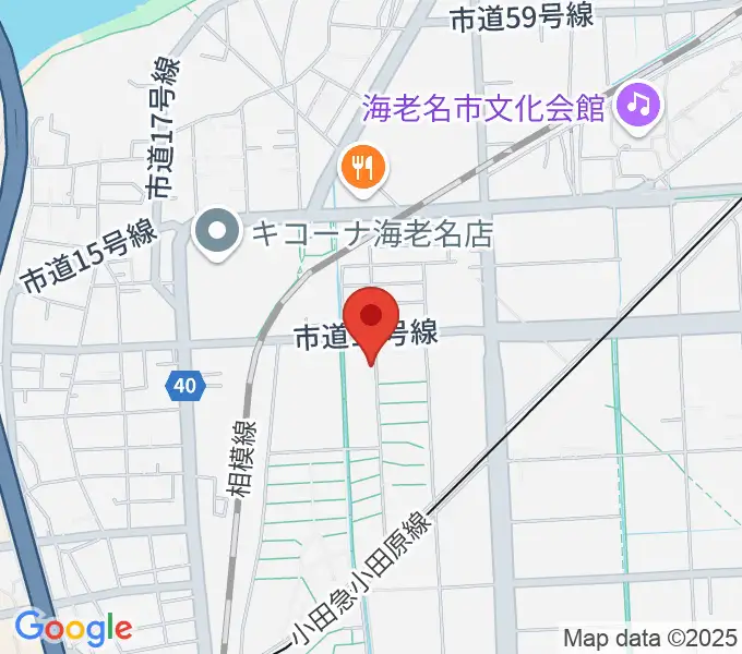 えびな市民活動センタービナスポの地図