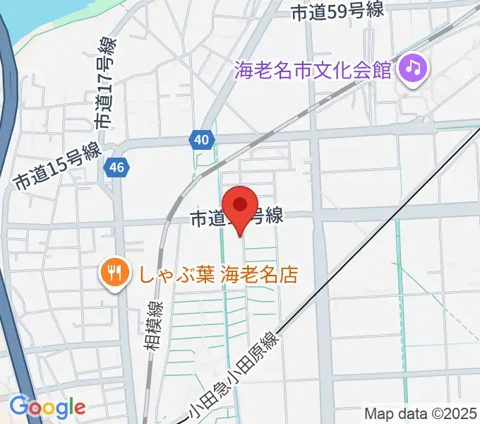 えびな市民活動センタービナスポの地図