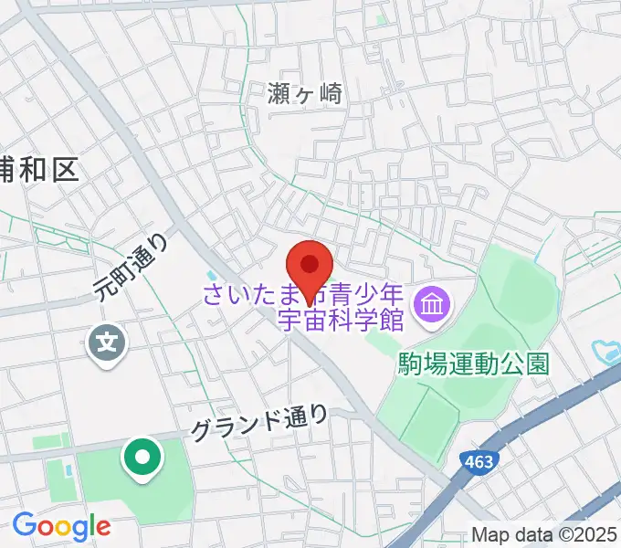浦和駒場体育館の地図