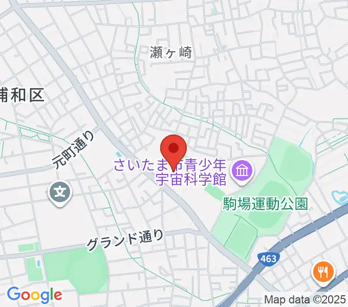 浦和駒場体育館の地図