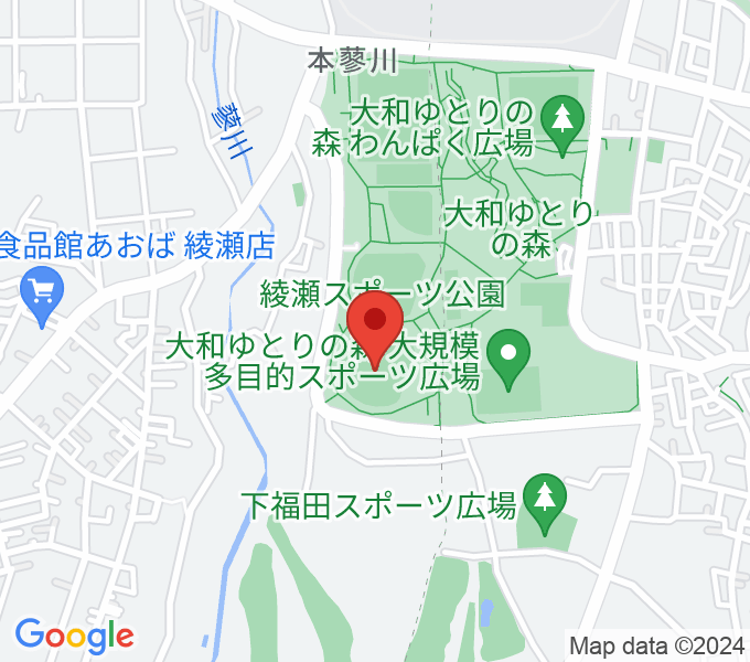 綾瀬スポーツ公園野球場の場所
