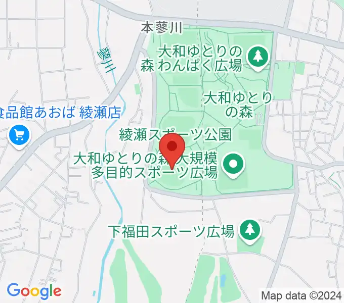 綾瀬スポーツ公園野球場の地図