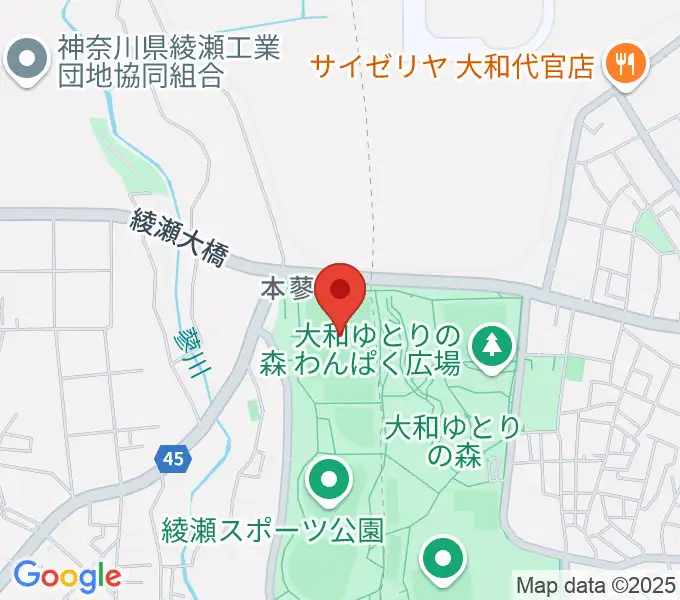 綾瀬スポーツ公園多目的広場の地図