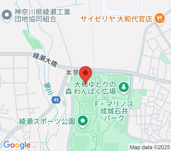 綾瀬スポーツ公園多目的広場の地図