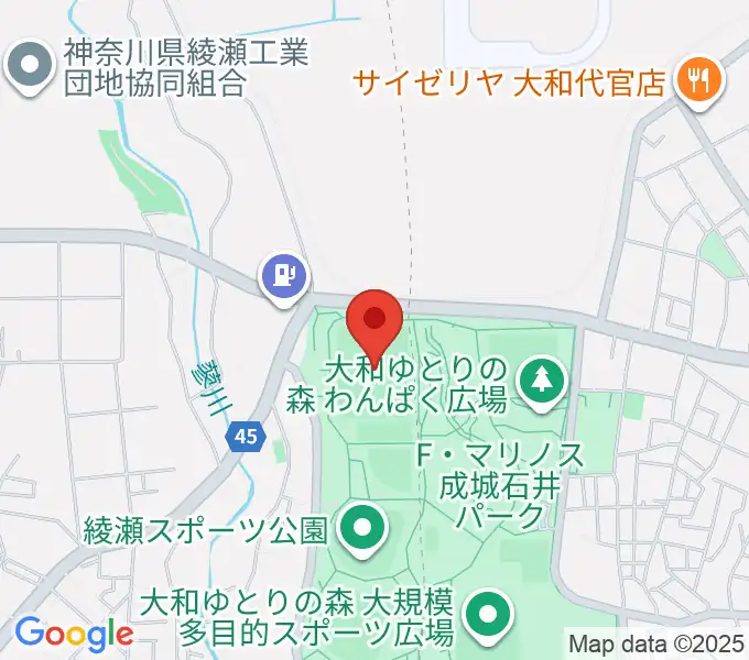 綾瀬スポーツ公園多目的広場の地図