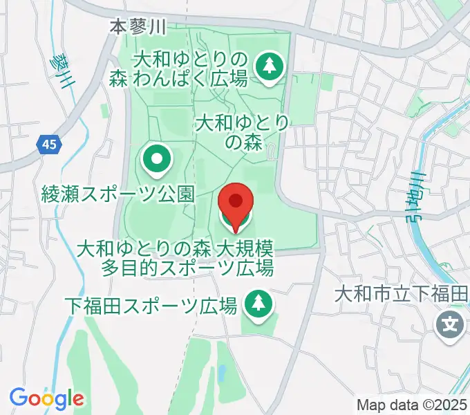 F・マリノス 成城石井パーク多目的スポーツ広場の地図