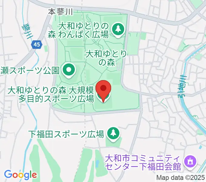 F・マリノス 成城石井パーク多目的スポーツ広場の地図