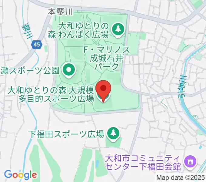 F・マリノス 成城石井パーク多目的スポーツ広場の地図