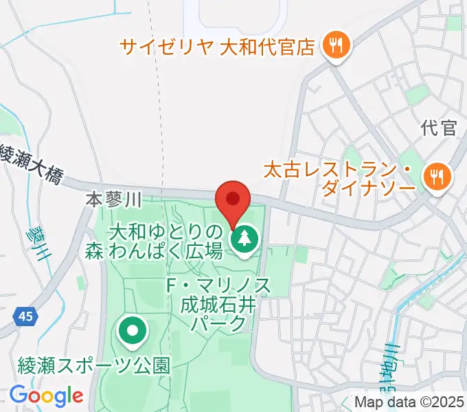 F・マリノス 成城石井パーク芝生グラウンドの地図