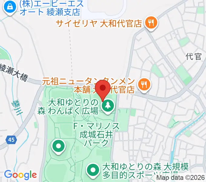 F・マリノス 成城石井パーク芝生グラウンドの地図