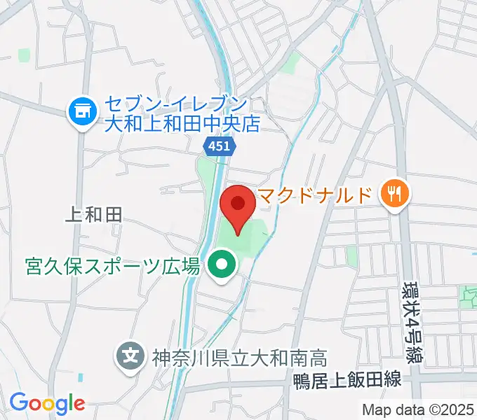 宮久保野球場の地図