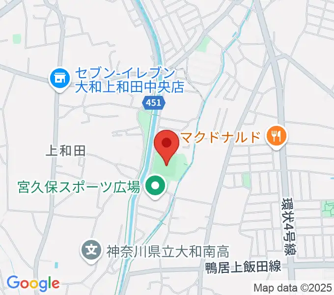 宮久保野球場の地図