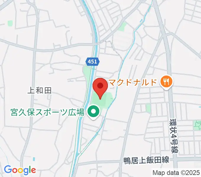 宮久保野球場の地図