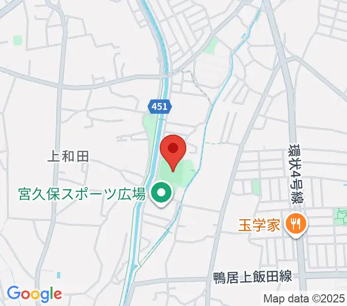 宮久保野球場の地図