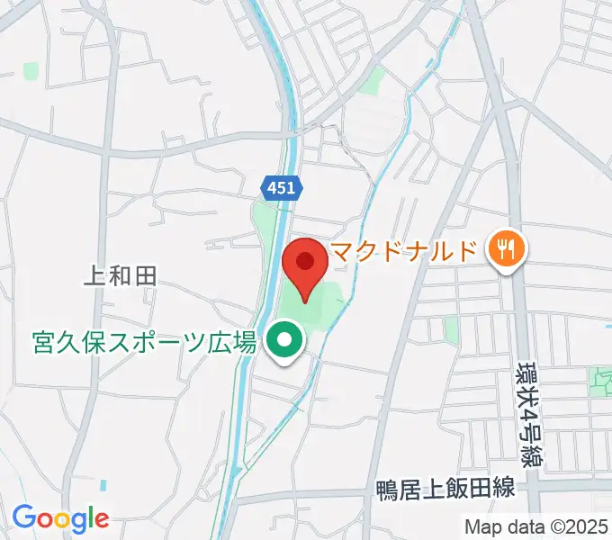 宮久保野球場の地図