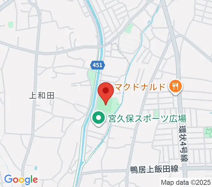 宮久保野球場の地図