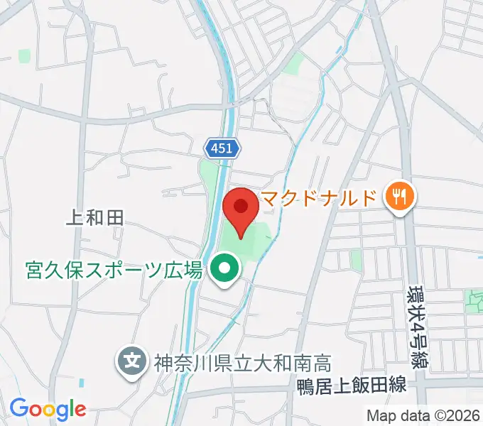 宮久保野球場の地図