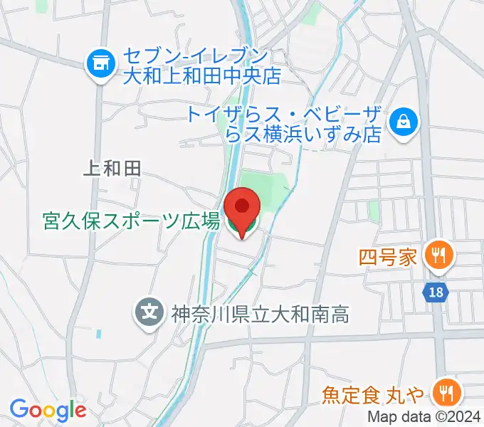 宮久保スポーツ広場の地図