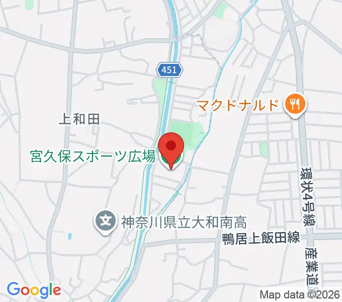宮久保スポーツ広場の地図