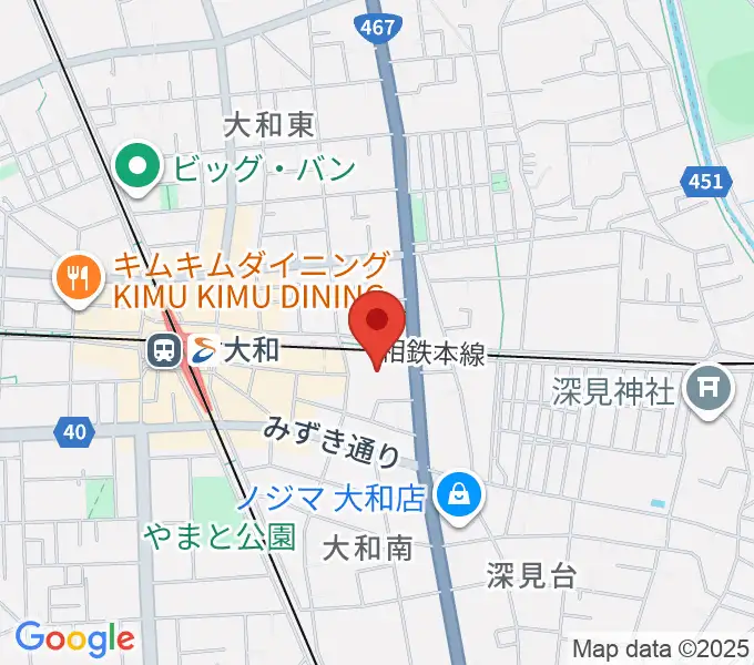 大和市文化創造拠点シリウスの地図