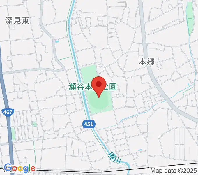 瀬谷本郷公園野球場の地図