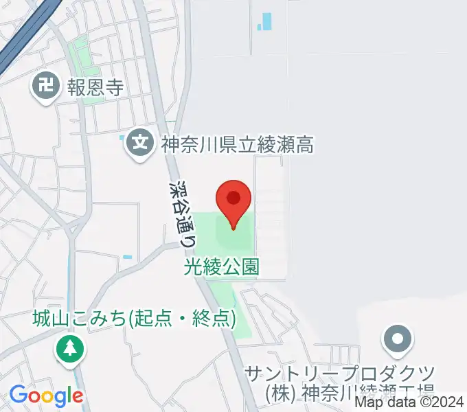 あやせノーブルスタジアムの地図