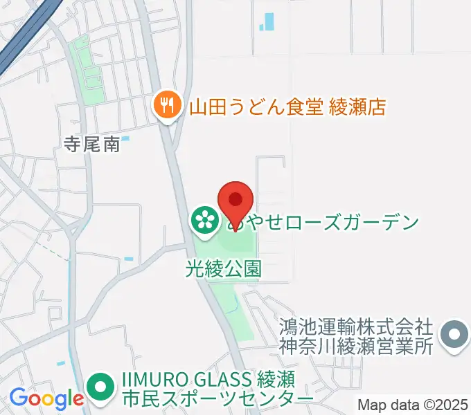 あやせノーブルスタジアムの地図