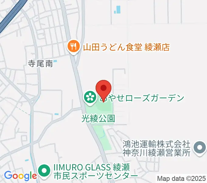 あやせノーブルスタジアムの地図