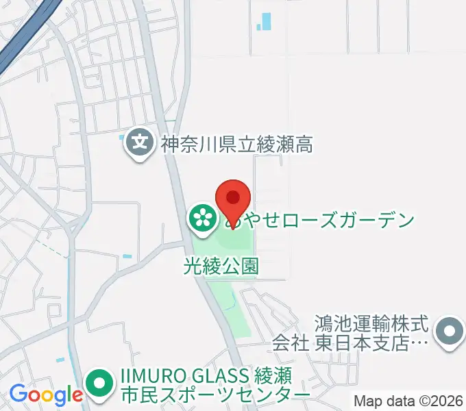 あやせノーブルスタジアムの地図