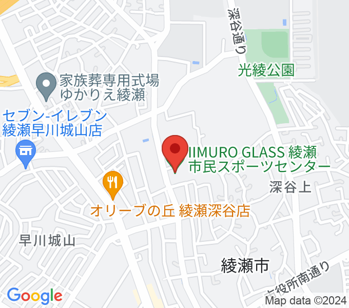 IIMURO GLASS綾瀬市民スポーツセンター体育館の場所